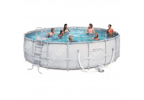 56232 Каркасный бассейн круглый  BestWay, 549х132см, фильтр-насос картр 5678 л/ч